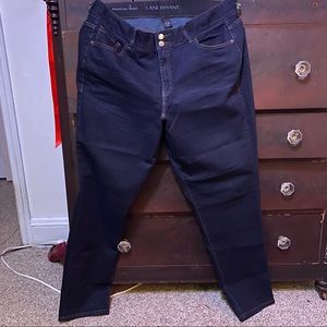 Lane Bryant Straight Leg Jean in Dark Wash